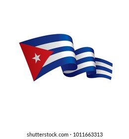 Cuba flag, vector illustration