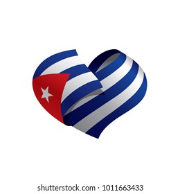 Cuba flag, vector illustration