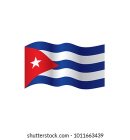 Cuba flag, vector illustration