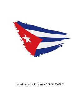 Cuba flag, vector illustration