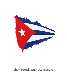Cuba flag, vector illustration