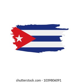 Cuba flag, vector illustration
