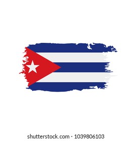 Cuba flag, vector illustration