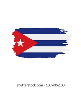 Cuba flag, vector illustration