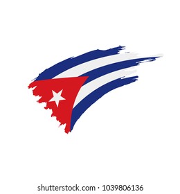 Cuba flag, vector illustration