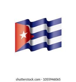 Cuba flag, vector illustration