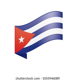 Cuba flag, vector illustration