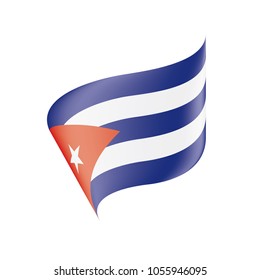 Cuba flag, vector illustration