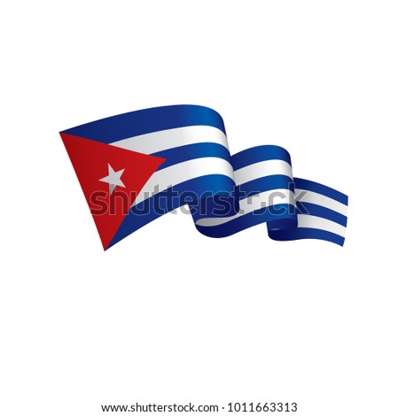Cuba flag, vector illustration