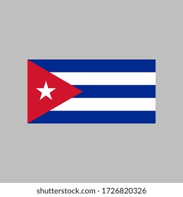 Cuba flag vector illustration in high quality for ui and ux, website or mobile application