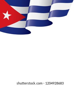 Cuba flag, vector illustration on a white background
