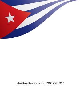 Cuba flag, vector illustration on a white background