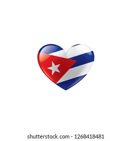 Cuba flag, vector illustration on a white background