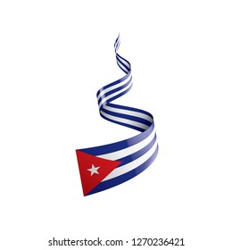 Cuba flag, vector illustration on a white background