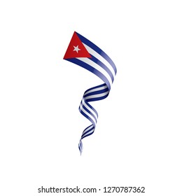 Cuba flag, vector illustration on a white background