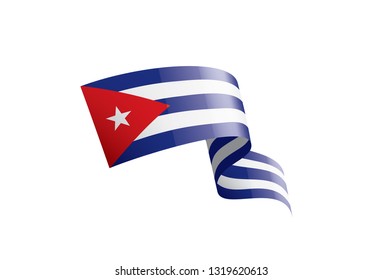 Cuba flag, vector illustration on a white background