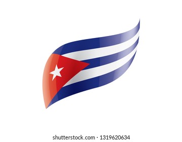 Cuba flag, vector illustration on a white background