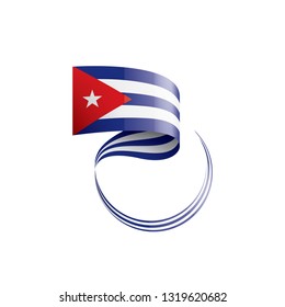 Cuba flag, vector illustration on a white background