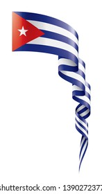 Cuba flag, vector illustration on a white background