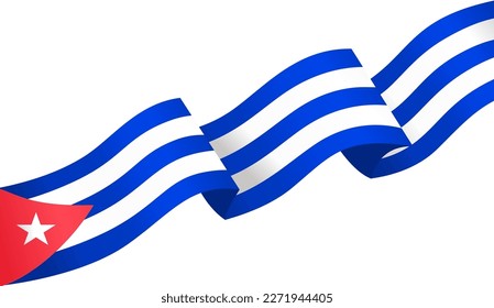 Bandera de Cuba aislada en un fondo de png o transparente