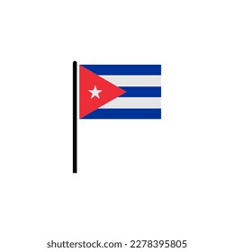 Cuba flags icon set, Cuba independence day icon set vector sign symbol