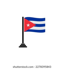 Banderas de Cuba conjunto de iconos, Día de la Independencia de Cuba símbolo de vector