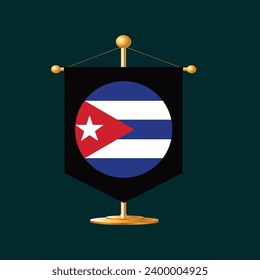 Cuba flags icon set, Cuba independence day icon set vector sign symbol
