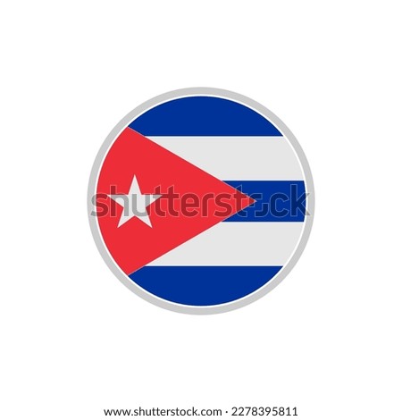 Cuba flags icon set, Cuba independence day icon set vector sign symbol