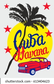 Cuba graphic design vector art