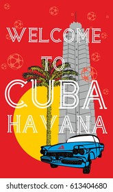 Cuba graphic design vector art