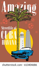 Cuba graphic design vector art