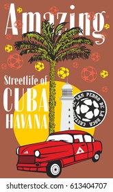 Cuba graphic design vector art