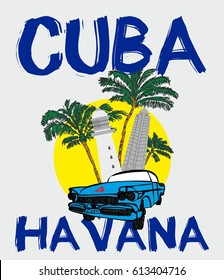 Cuba graphic design vector art