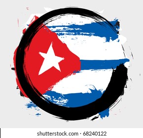 Cuba grunge flag