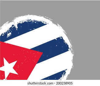cuba grunge flag vector art