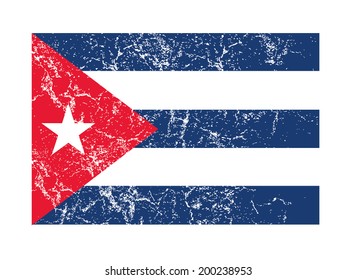 cuba grunge flag vector art