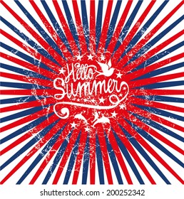 cuba havana hello summer vector art