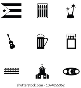 cuba icon set