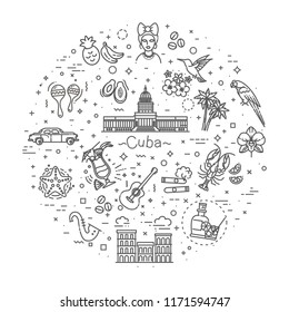 Cuba icon set