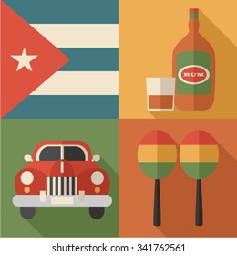 Cuba icon set