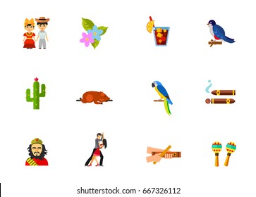 Cuba icon set