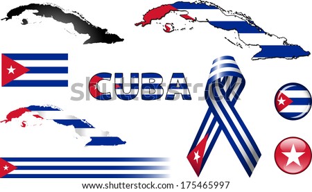 Poster: Cuba Icons Set of