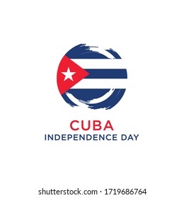 Cuba Independence Day icon vector