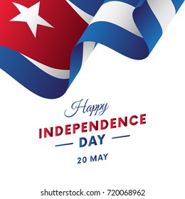 Cuba Independence day. Vector illustration.