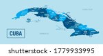 Cuba Island Country political map. Detailed vector illustration with isolated provinces, regions, cities, islands, provinces, states and departments easy to ungroup.