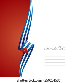 Cuba left side brochure vector