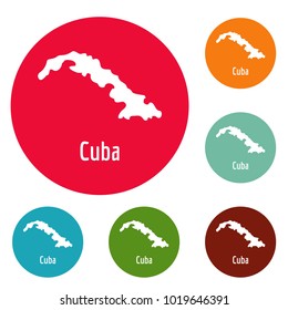 Cuba map in black. Simple illustration of Cuba map vector isolated on white background