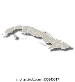 Cuba map city icon