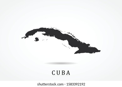 Cuba Map - on white background - Vector illustration eps 10