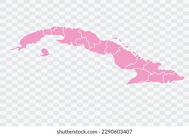 Cuba Map rosa Farbhintergrund-Qualitätsdateien png